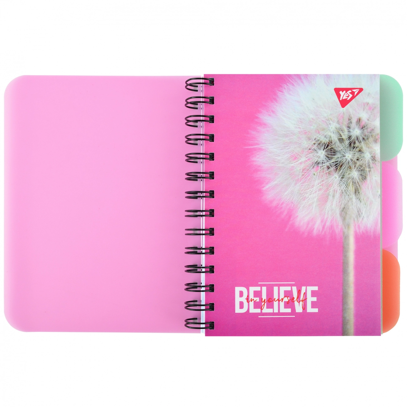 Блокнот спіралі В6 YES Believe in yourself 144 аркушів 681986