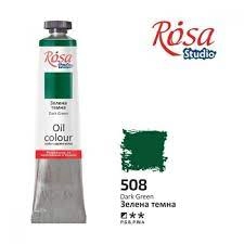 Фарба олійна Зелена темна 45мл ROSA Studio 327508