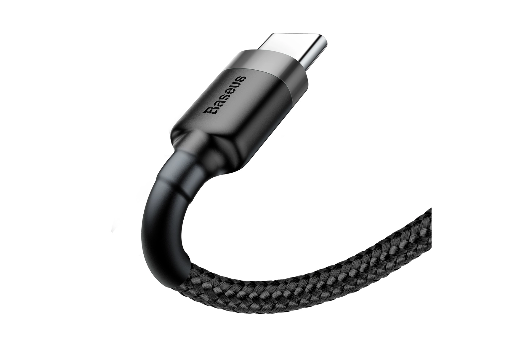 Кабель Baseus Cafule Cable USB For Type-C 3A 1m Gray+Black CATKLF-BG1