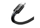 Кабель Baseus Cafule Cable USB For Type-C 3A 1m Gray+Black CATKLF-BG1
