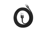 Кабель Baseus Cafule Cable USB For Type-C 3A 1m Gray+Black CATKLF-BG1