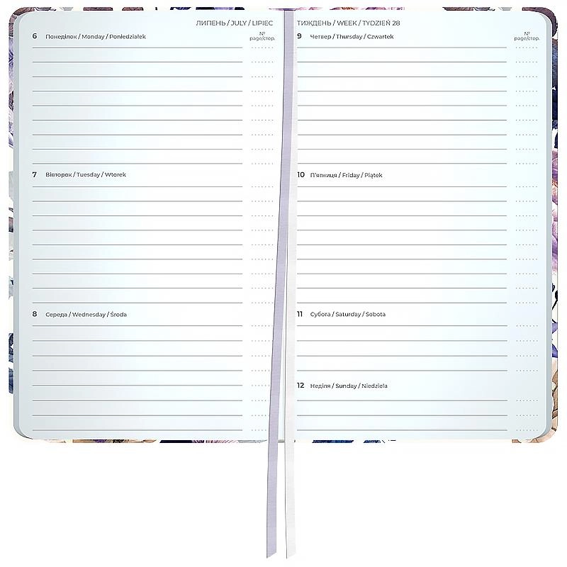 Щотижневик датований 2026 Axent Pocket 90х150 Violet Whispers 8525-26-4-A