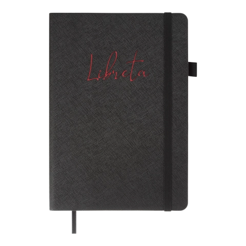 Блокнот діловий LIBRETA А5 96 арк. клітинка обкл. штучна шкіра чорний
