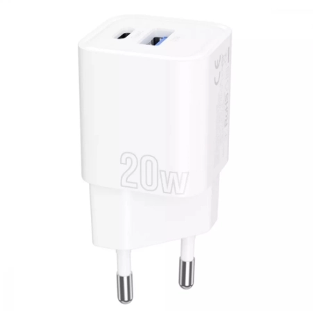 МЗП Proove Silicone Power Plus 20W (Type-C + USB) білий