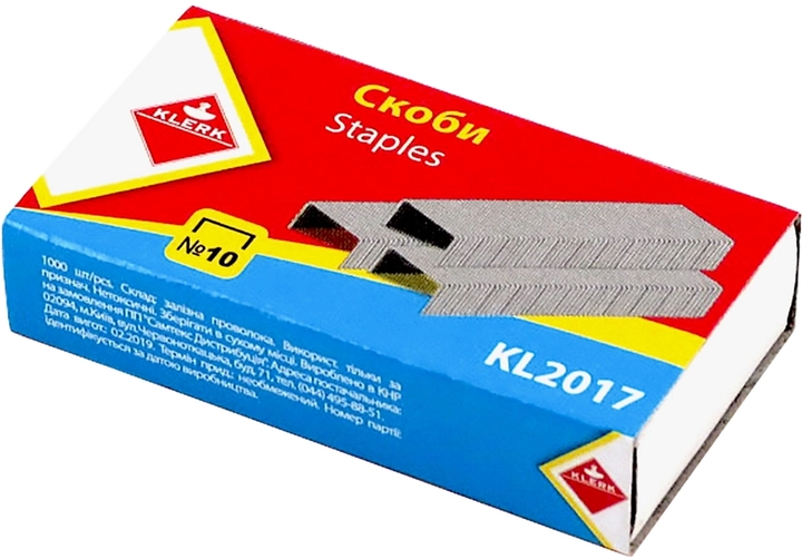 Скоби 10 KLERK 1000шт KL2017