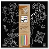 Підкладка для письма Funny Mat Дикий захід чорний крейдований 703