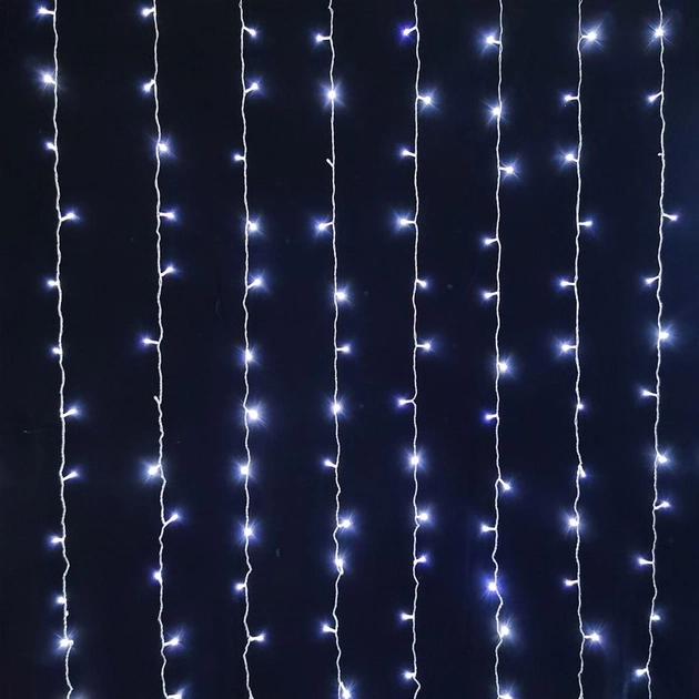 Гірлянда штора 272 LED холодний білий 3х260 см Novogodko