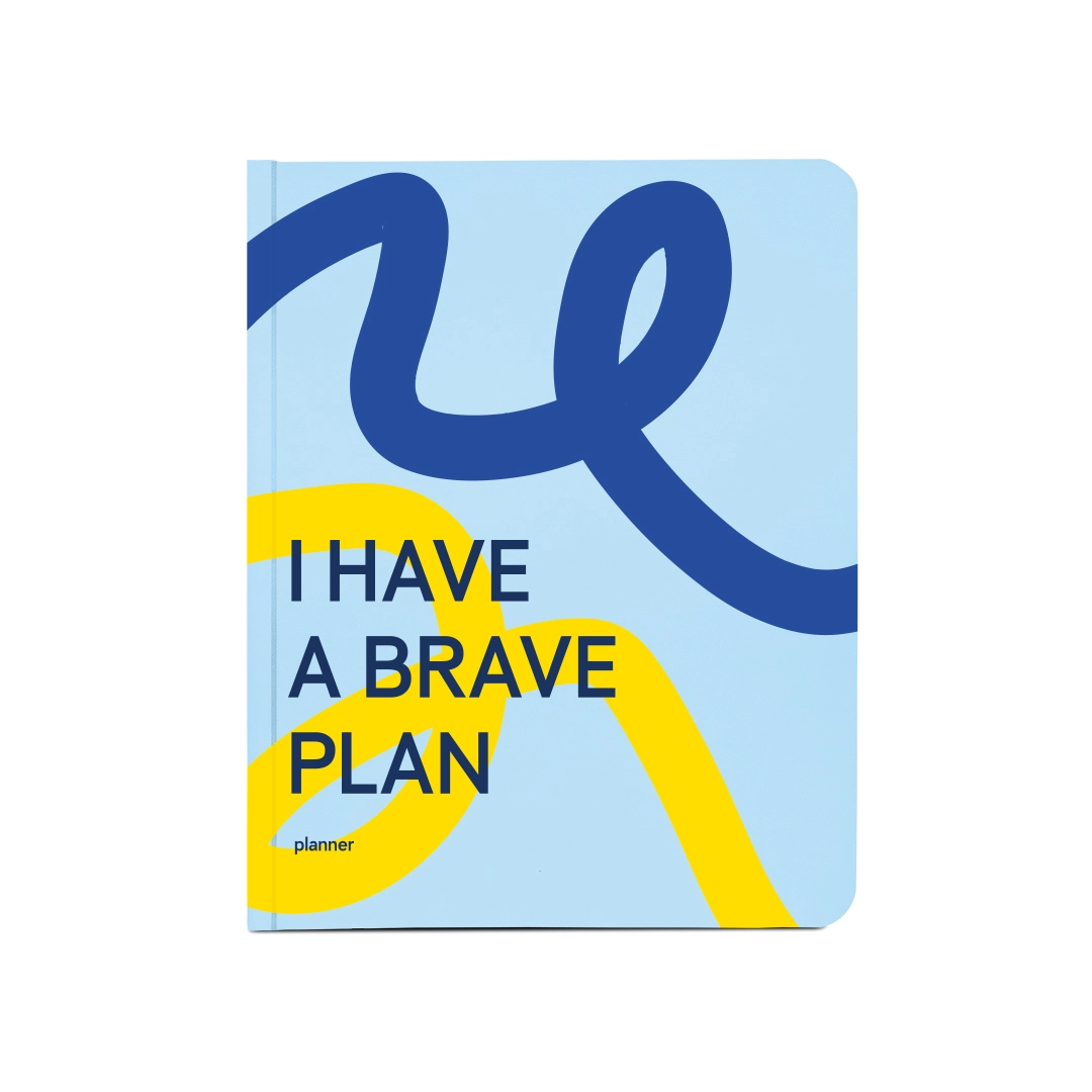 Блокнот для планування А5 Orner I have a brave plan патріотичний блакитний orner-2155
