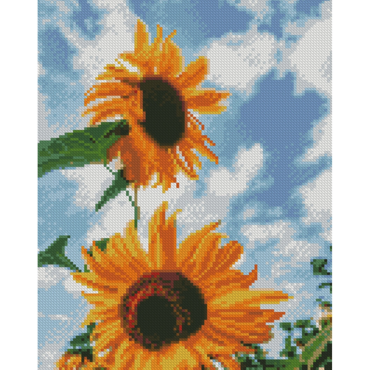 Алмазна мозаїка Strateg Соняшники в небі 30×40 см — фото 2