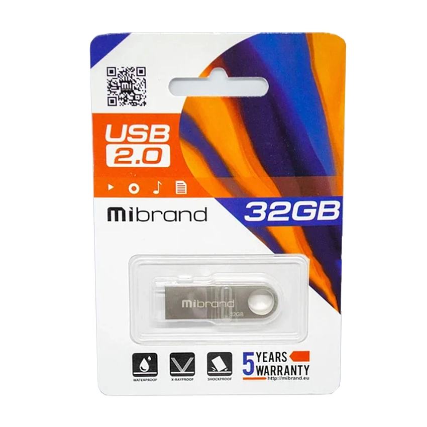 USB флеш накопичувач Mibrand 32GB Puma Silver USB 2.0 (MI2.0/PU32U1S)