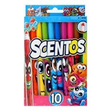 Набір ароматних маркерів для малювання Scentos Тонка лінія 10шт 40720
