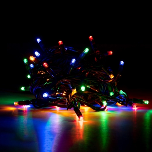 Електрогірлянда LED вулична Yes Fun, 65 ламп, IP 65, багатобарвна, 12,25 м