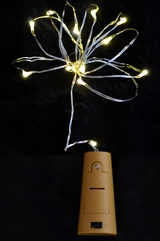 Світлодіодна гірлянда Yes! Fun LED Согк light for bottle, 15 ламп, молочно-біла, 1,60 м