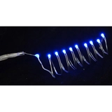 Гірлянда світлодіодна Yes! Fun LED-нить, 10 ламп, блакитна, 0,55 м., 1 реж. мигання, срібна