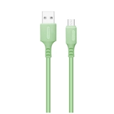 Кабель Colorway USB - MicroUSB (soft silicone) 2.4А 1м зелений (CW-CBUM042-GR)