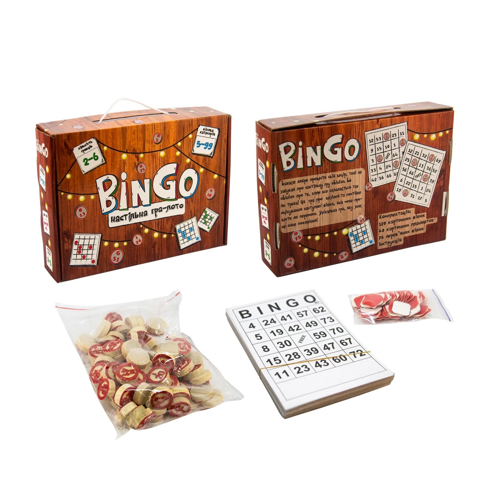 Настільна гра-лото BinGo Strateg 30757