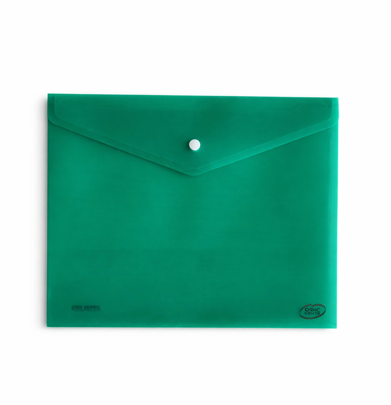 Папка-конверт А4 прозора на кнопці — фото 2