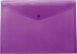 Папка-конверт на кнопці А4 глянцева фіолетова BUROMAX BM3926-07