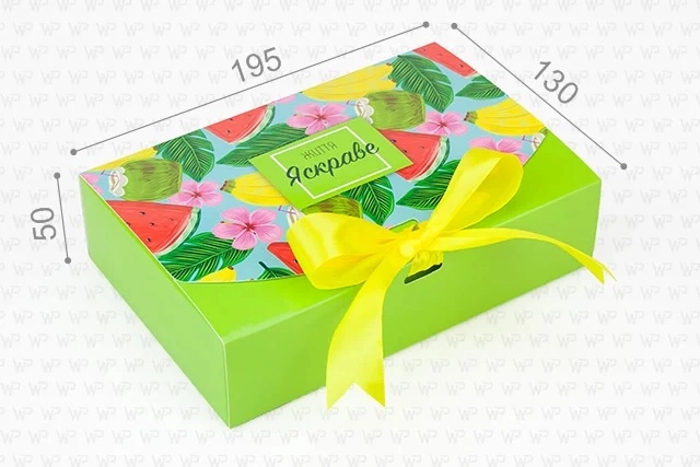 Коробка подарункова прямокутна WonderPack Комплімент М0028-о16