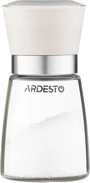 Млинок для солі та перцю Ardesto Gemini бежевий скло AR2101BG