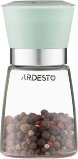 Млинок для солі та перцю Ardesto Gemini зелений скло AR2101GR