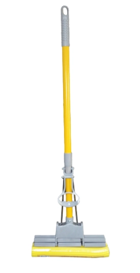 Швабра з віджиманням Мій Дім Standard Double Mop Сіро-жовта SMD00569/Grey
