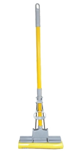 Швабра з віджиманням Мій Дім Standard Double Mop Сіро-жовта SMD00569/Grey