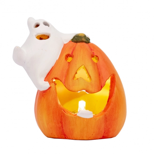 Статуетка Yes Fun Хелловін Pumpkin and ghost 8 см Led 974190