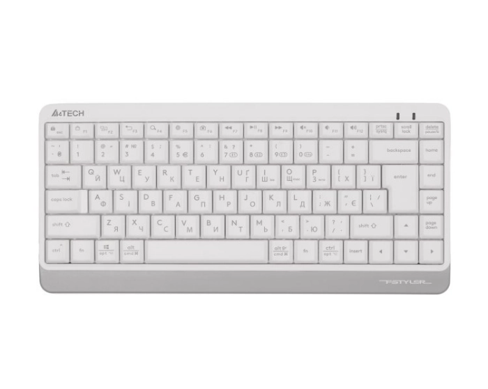 Клавіатура бездротова A4Tech Fstyler FBK11 (White),  USB, колір білий