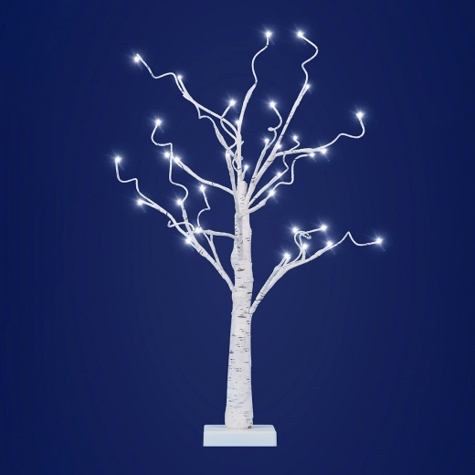 Дерево декор. Novogodko, 30 LED, 60 см, таймер, тепл.бiлий, статичне світло, батарейка