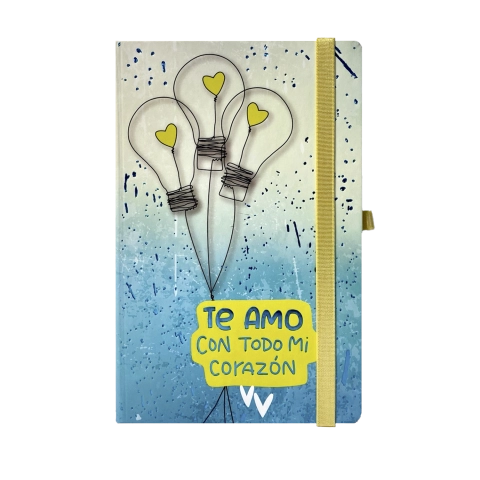 Блокнот на гумці А5 IDEA 96 аркушів клітинка BUROMAX офсет блакитний BM.255104-14