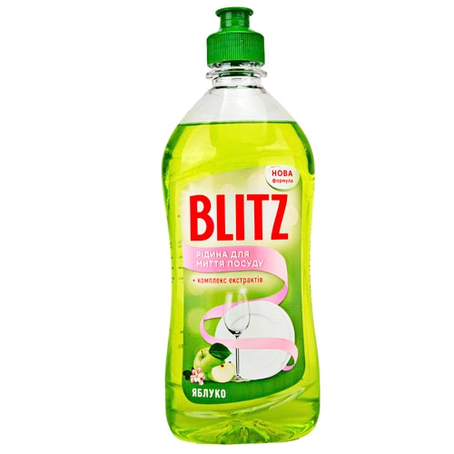 Засіб для миття посуду рідина Blitz Лимон  0,5л 210000424