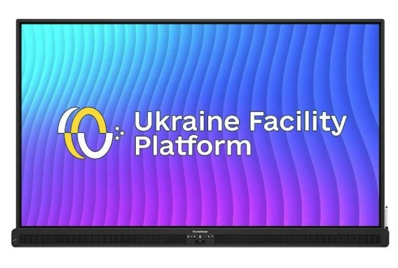 Інтерактивна панель Promethean ActivPanel Plus 10 65 OPS-A (8/64/Android14) з настінним кріпленням