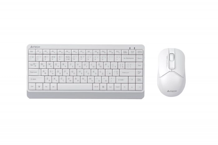 Комплект бездротовий клавіатура та миша A4Tech FG1112 (White)