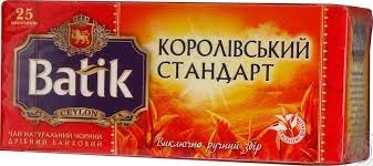 Чай Batik Королівський стандарт 25х2г