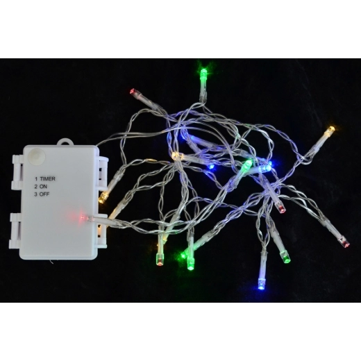 Гирлянда електрична Yes! Fun вулична 15 LED лампочок молочно-біла 1 6м 1 режим мерехтіння 801130