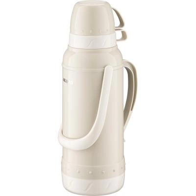 Термос Ardesto Gemini Gourmet 2000 мл пластик скляна колба бежевий AR2620BGG