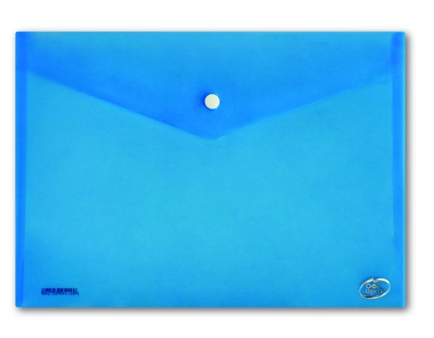 Папка-конверт А5 прозора на кнопці Офіс Центр синя 180 мкм ОС31316-02 Папка-конверт А5 прозора на кнопці Офіс Центр синя 180 мкм ОС31316-02