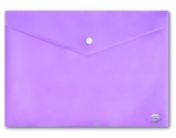 Папка-конверт А5 прозора на кнопці Офіс Центр фіолетова 180 мкм ОС31316-08