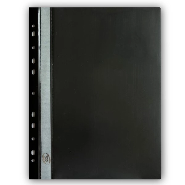 Папка-швидкозшивач А4 Офіс Центр з перфорацією чорна ОС31510-01
