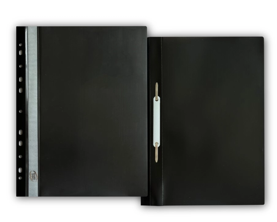 Папка-швидкозшивач А4 чорна з європерфорацією — фото 2