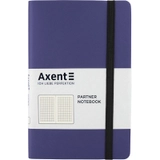 Книга записна Axcent Partner Soft 125х195 96 аркушів клітинка синя 8206-38-A