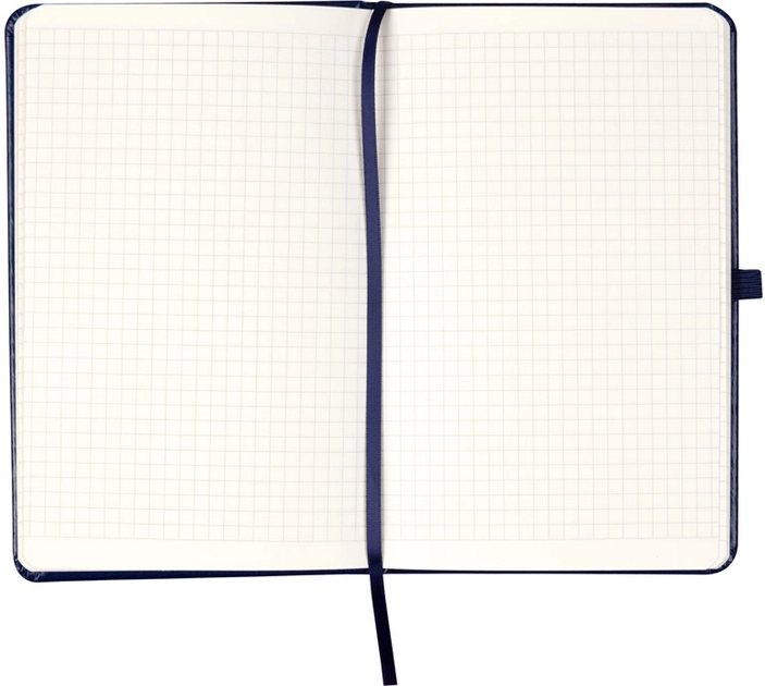 Книга записна Axent Partner Lux 125х195 96 аркушів клітинка синій Герб 8202-02-5-A