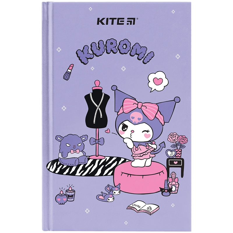 Книга записна А6 Kite тверда обкладинка  80 аркушів клітинка HK-2 HK24-199-2