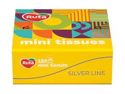 Хустинки носові Ruta Mini Tissues 150л/2шарові без аромату 94193