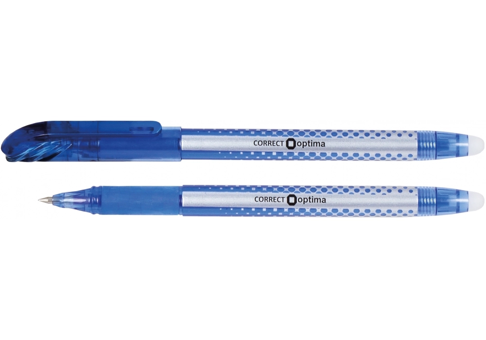 Ручка самостираюча CORRECT 15338 Оptima синя