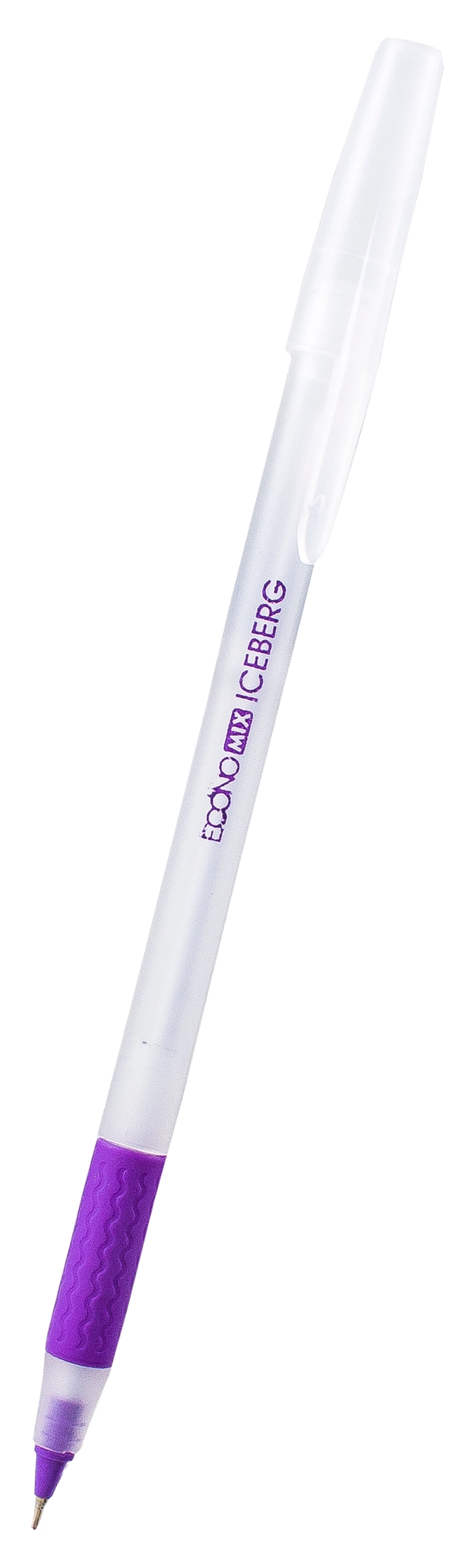 Ручка масляна ICEBERG 10197 Economix  фіолетова