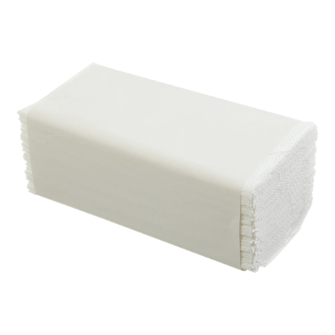 Рушники паперові целюлозні Papero V-подібні 23х24,5 см 150 листів 2-х шаровий білий RV035