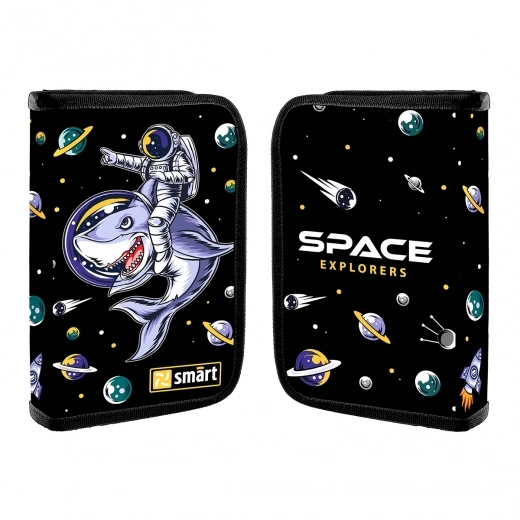 Пенал твердий Smart одинарний з двома клапанами HP-04 Space