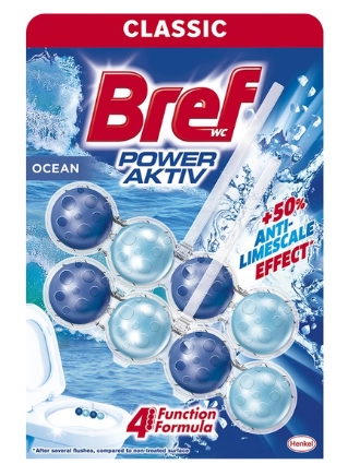 Твердий туалетний блок Bref Сила актив Океан Дуопак 2х50 г